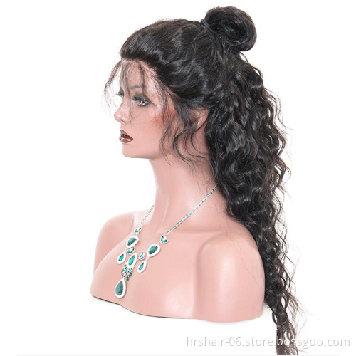 Wholesale Deep Wave Full Lace Wigs Human Hair Lace Front Peruvian Virgin Hair 13x4 Lace Front Wigs for Black Women